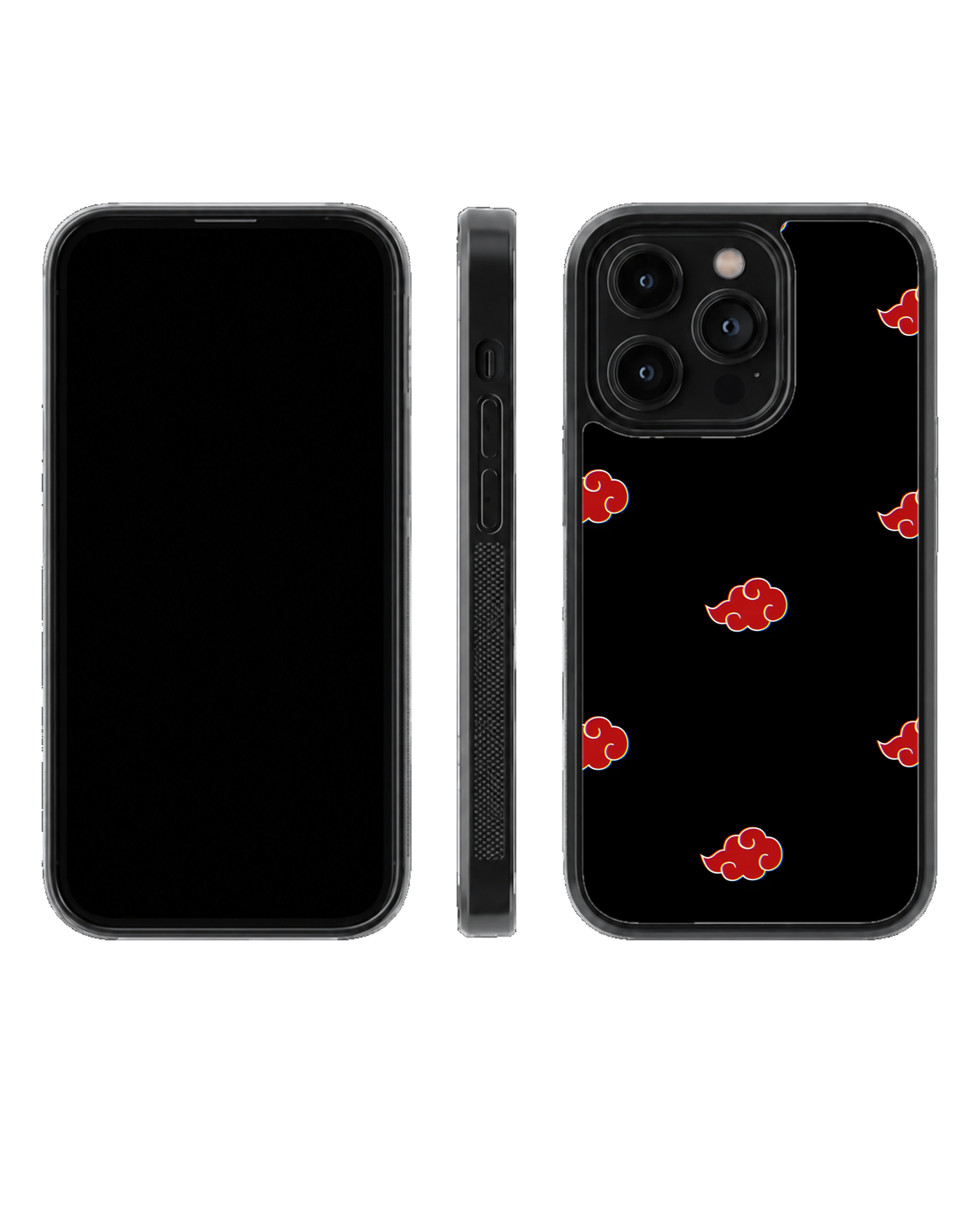 Akatsuki Naruto Theme Glass Phone Covr
