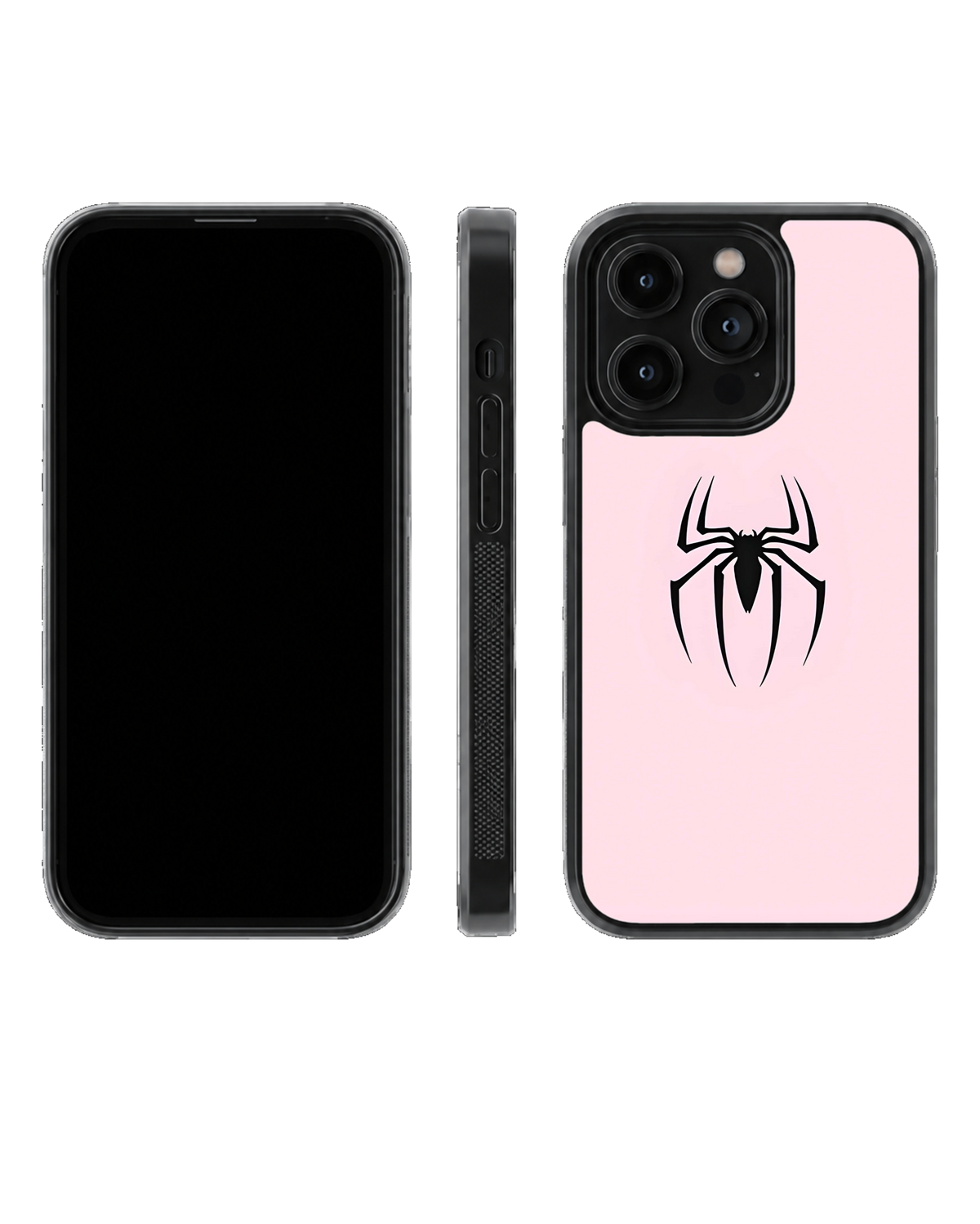 Spider Girl – Minimalist Spider Premium Glass Phone Covr