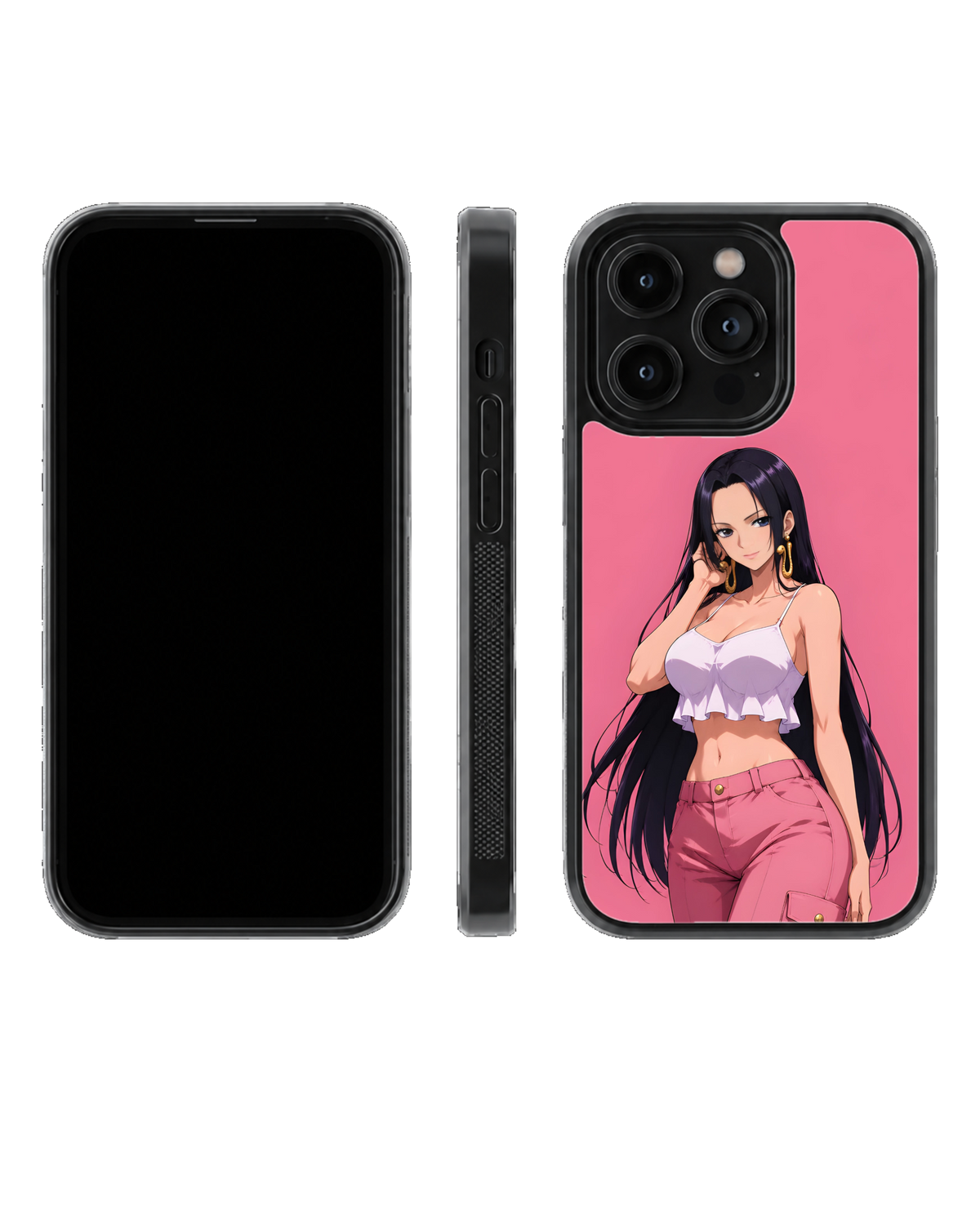 Boa Hancock One Piece Theme Glass Phone Covr