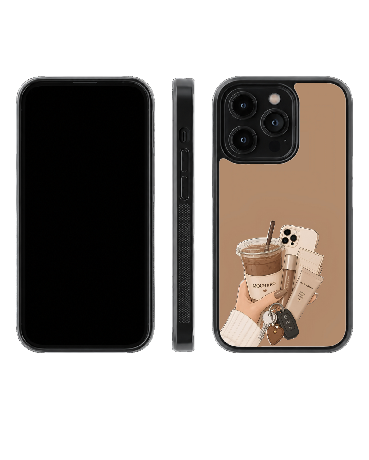 Coffee Girl Aesthetic Premium Glass Phone Covr