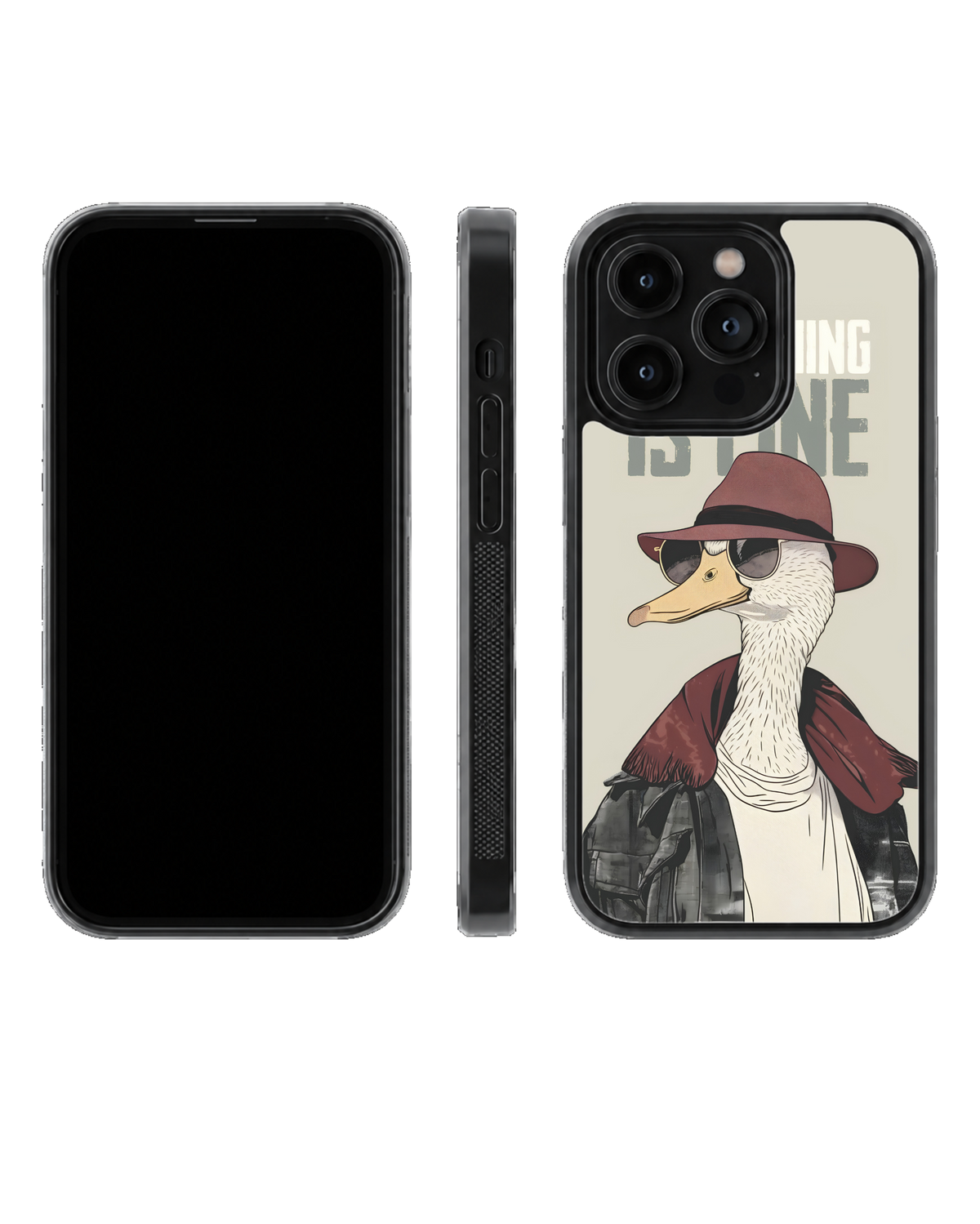 Vintage Duck Aesthetic Glass Phone Covr