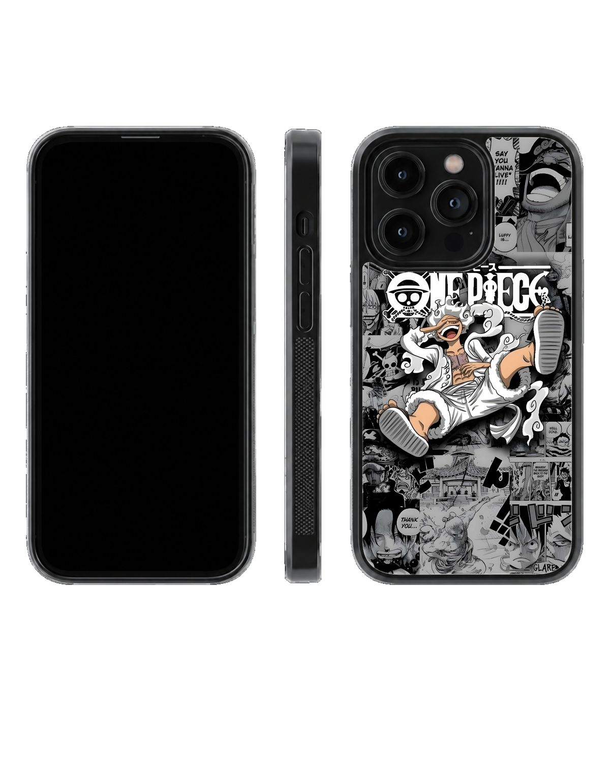 Monkey D. Luffy One Piece Theme Glass Phone Covr