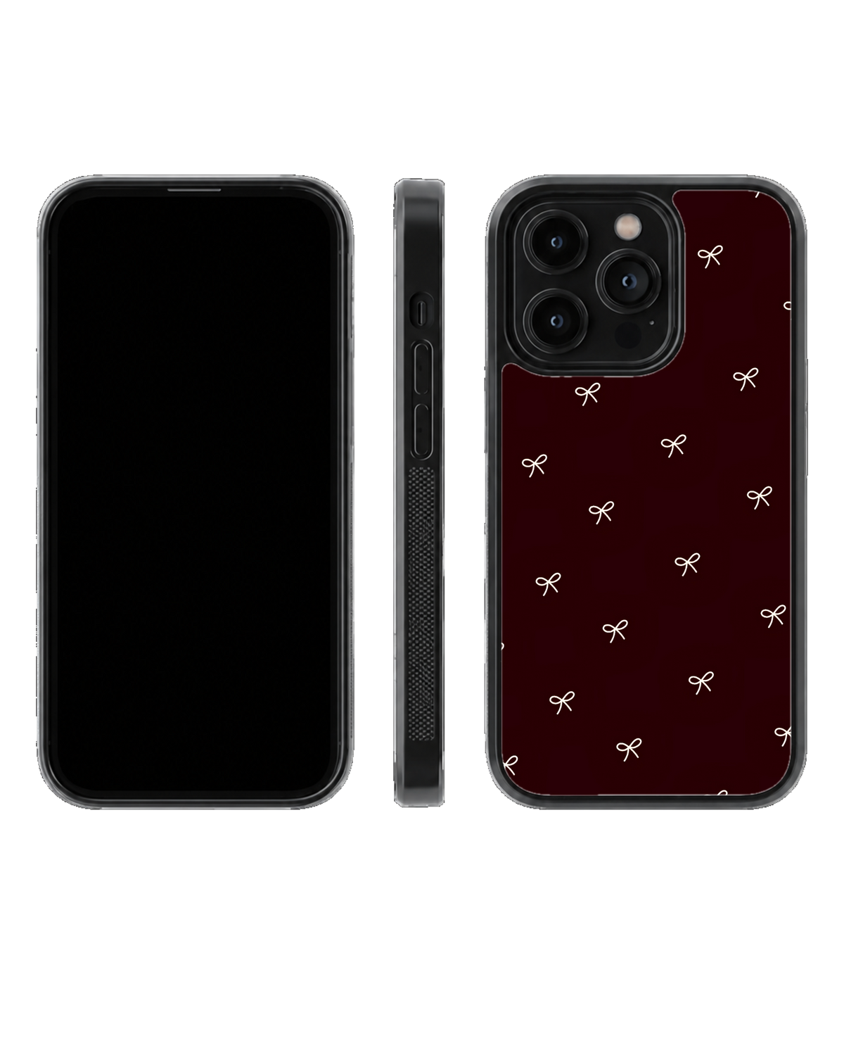 Minimal Bow Pattern Premium Glass Covr
