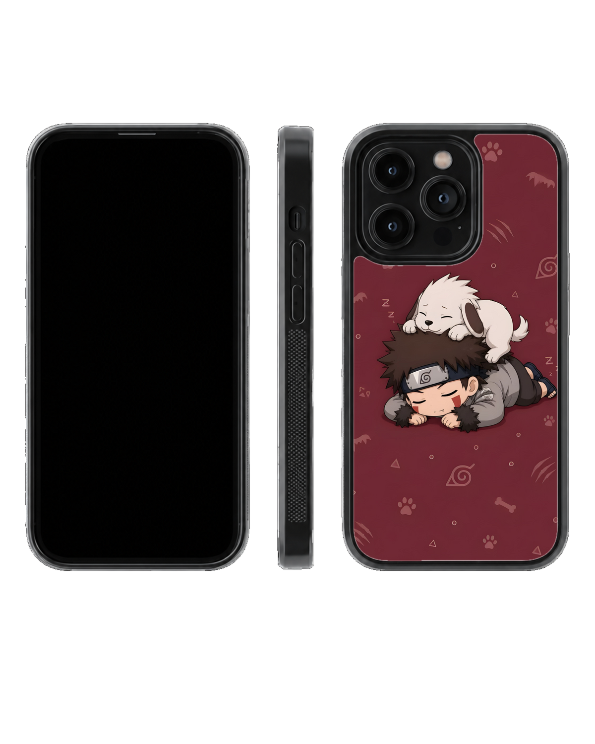 Kiba Chibi Character Theme Glass Phone Covr