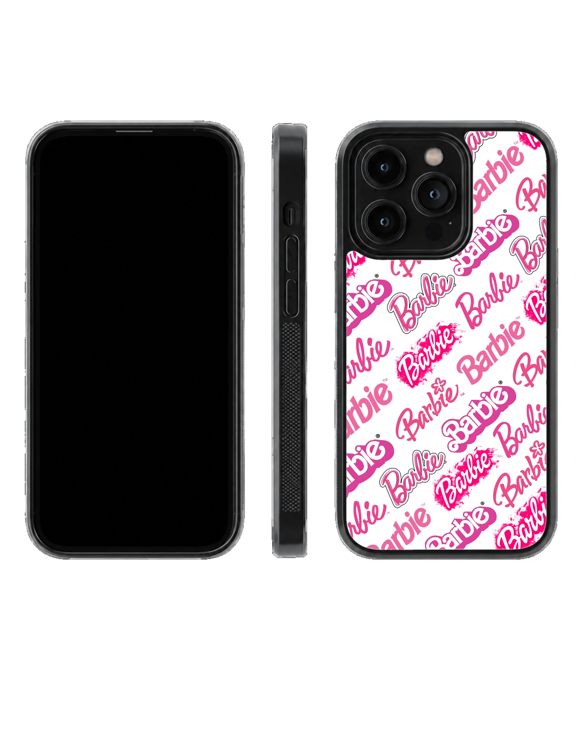 Barbie Pink Logo Pattern Girly Y2K Aesthetic Premium Glass Covr