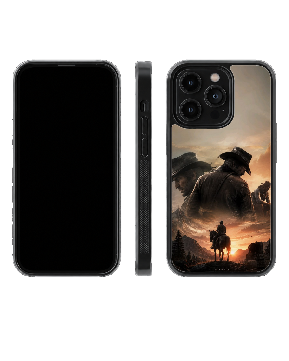 RDR2 Arthur Morgan Western Cowboy Sunset Premium Glass Covr