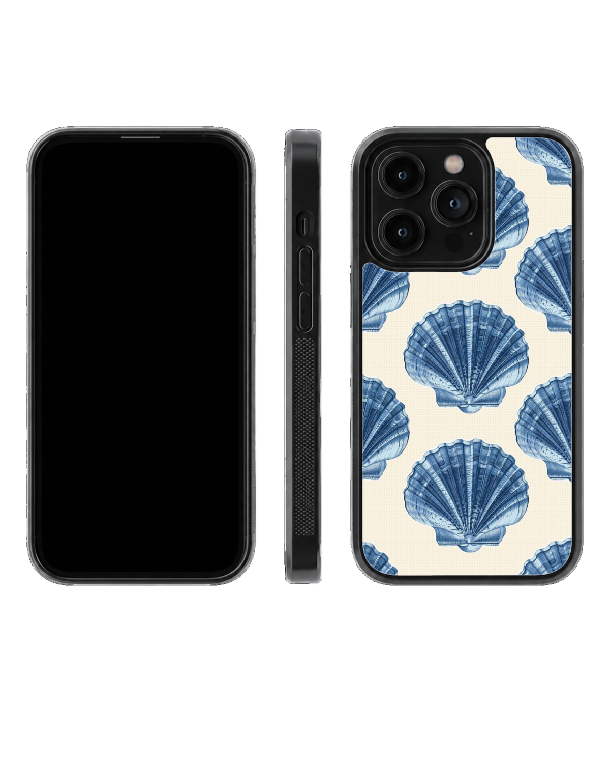 Blue Seashell Coastal Aesthetic Beach Premium Glass Covr