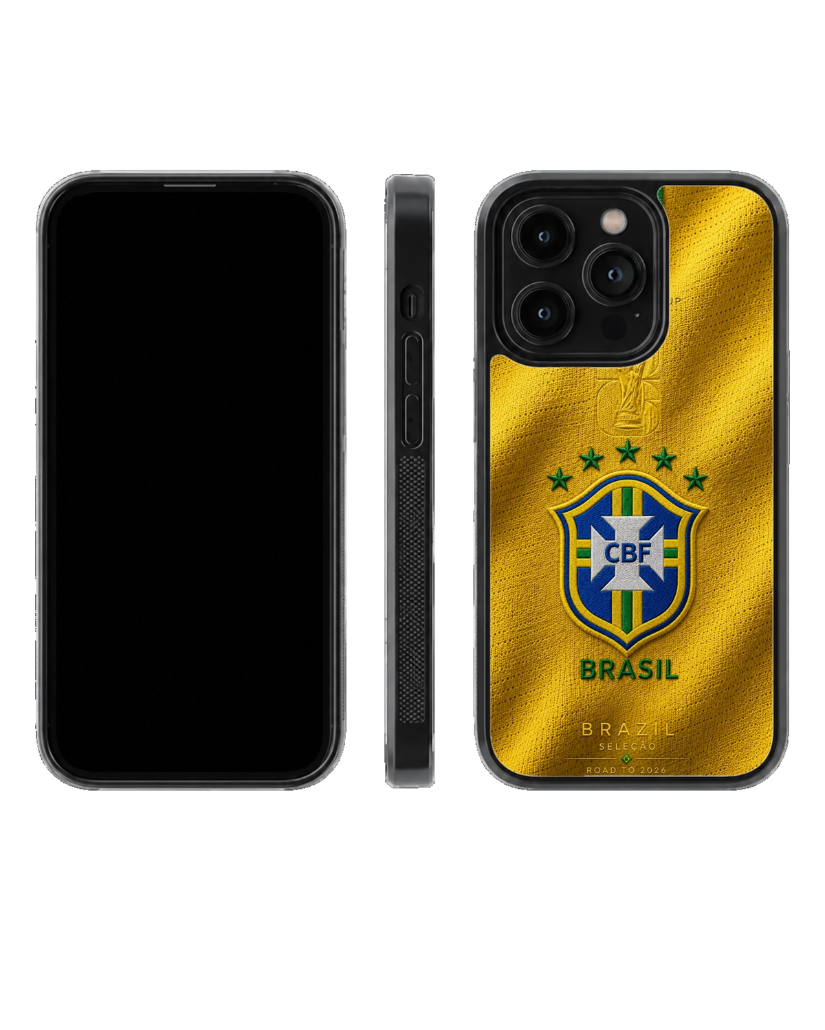 Brazil Football National Team Yellow Jersey Heritage Premium Glass Covr