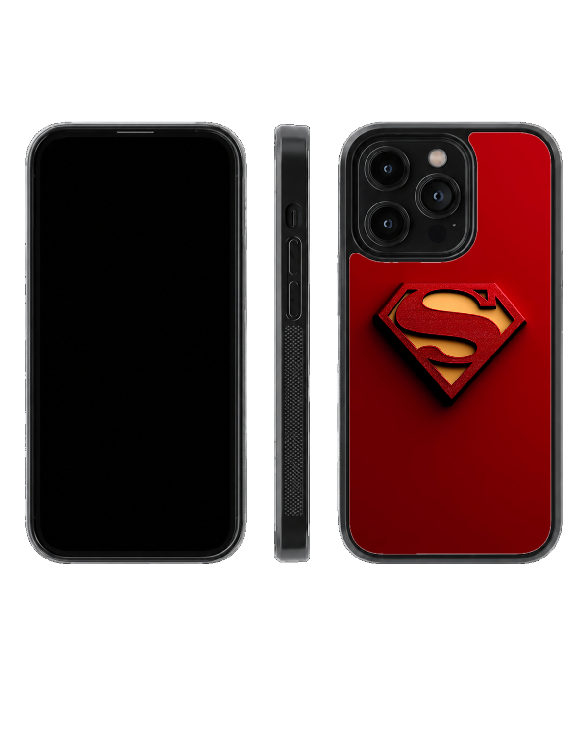 Superman Logo Aesthetic Glass Phone Covr