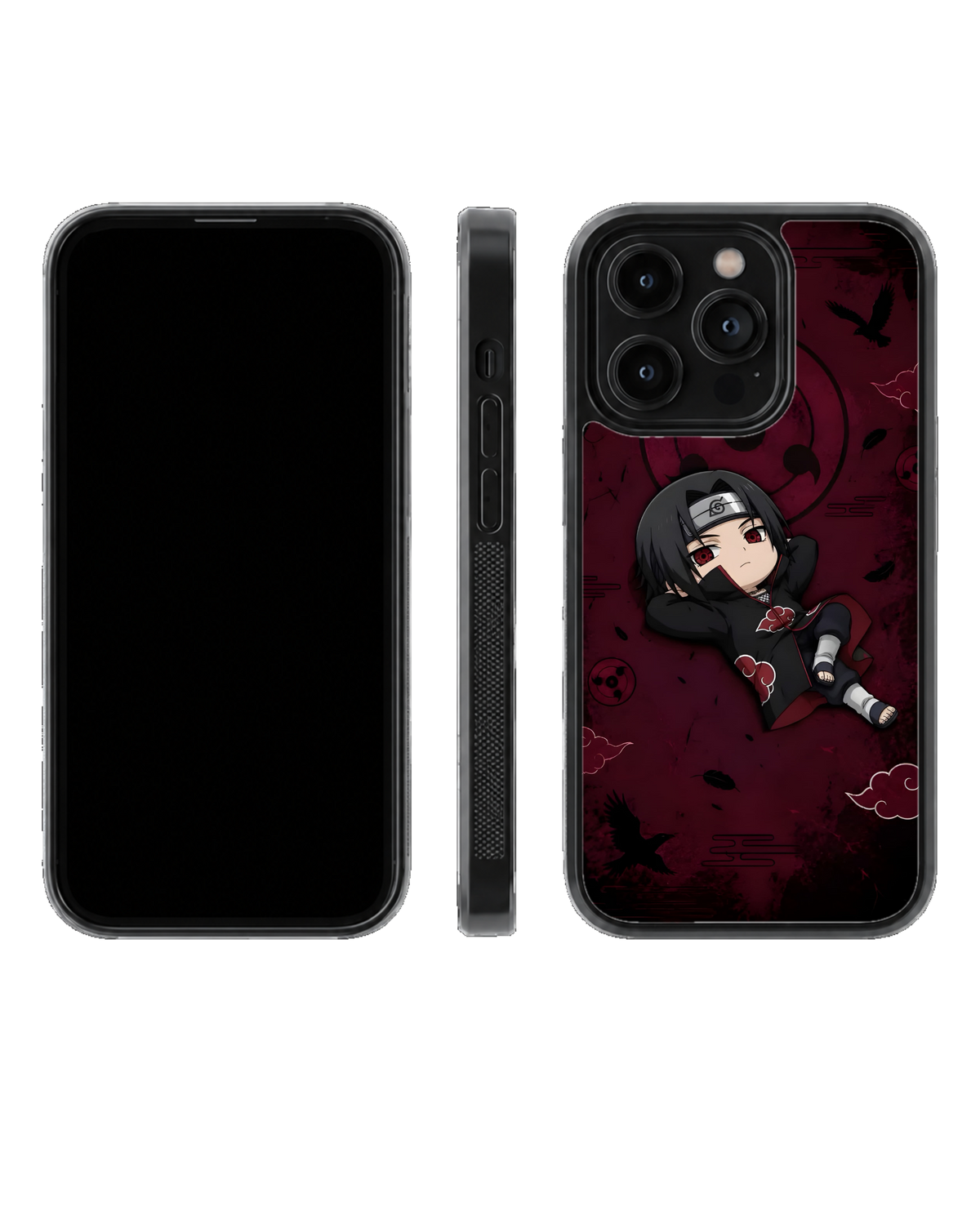 Itachi Chibi Character Theme Glass Phone Covr