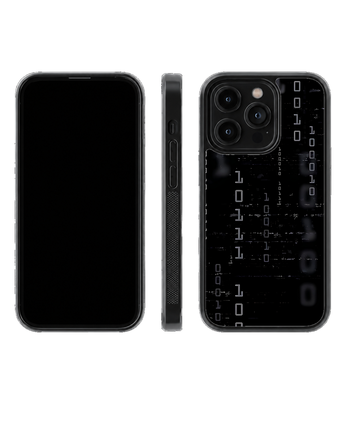 Binary Code Cyberpunk Premium Glass Phone Covr