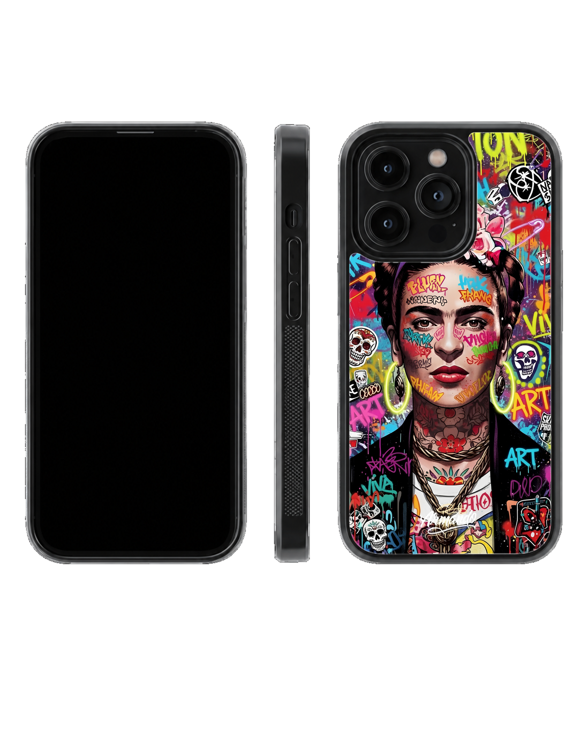 Graffiti Girl Aesthetic Glass Phone Covr