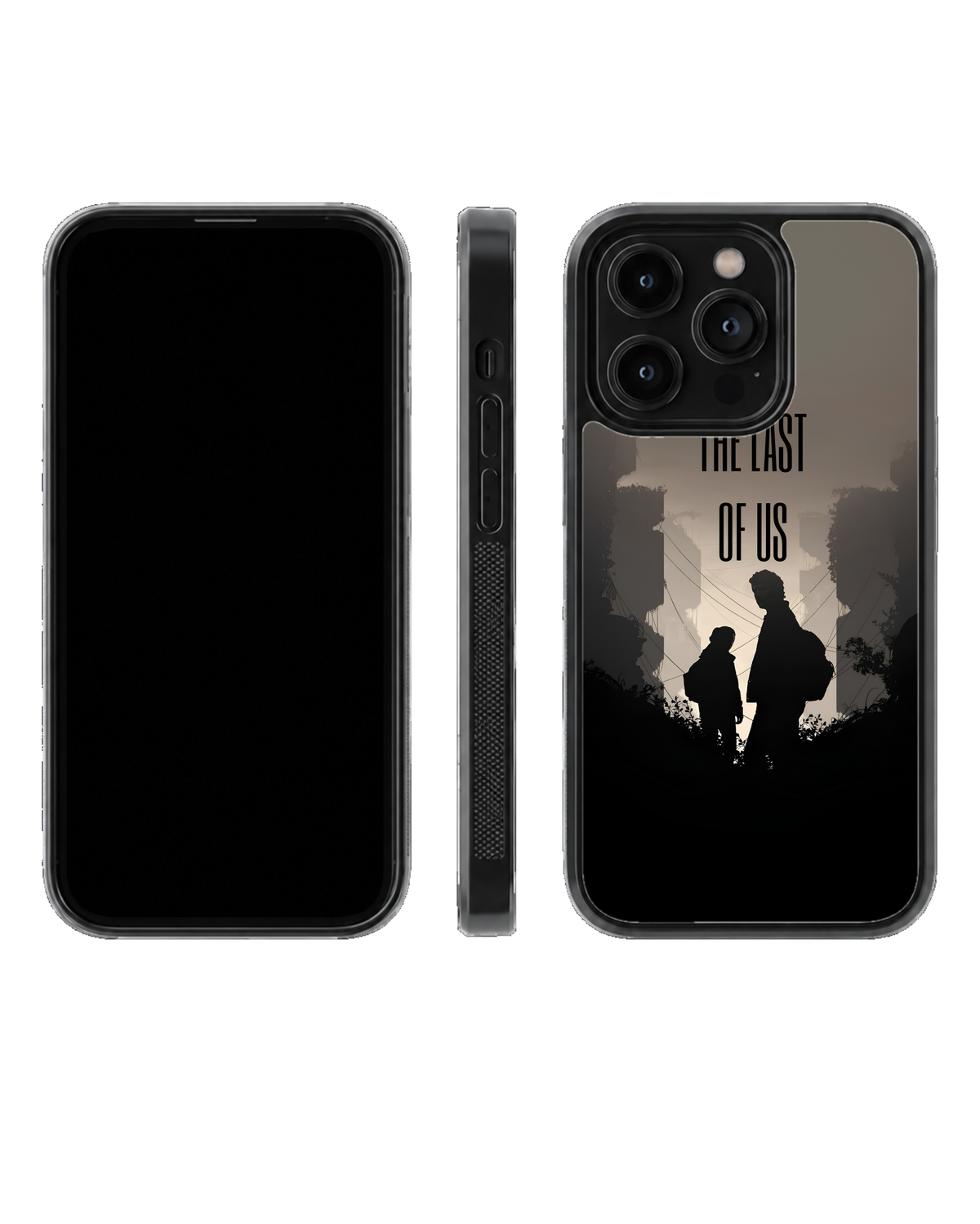 The Last of Us Ellie & Joel Silhouette Gaming Premium Glass Covr