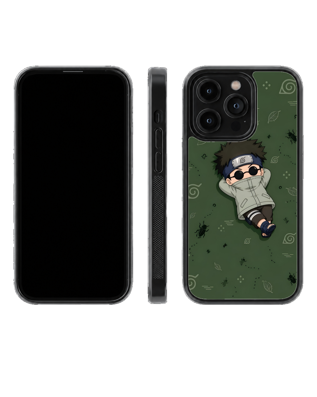 Shino Chibi Character Theme Glass Phone Covr
