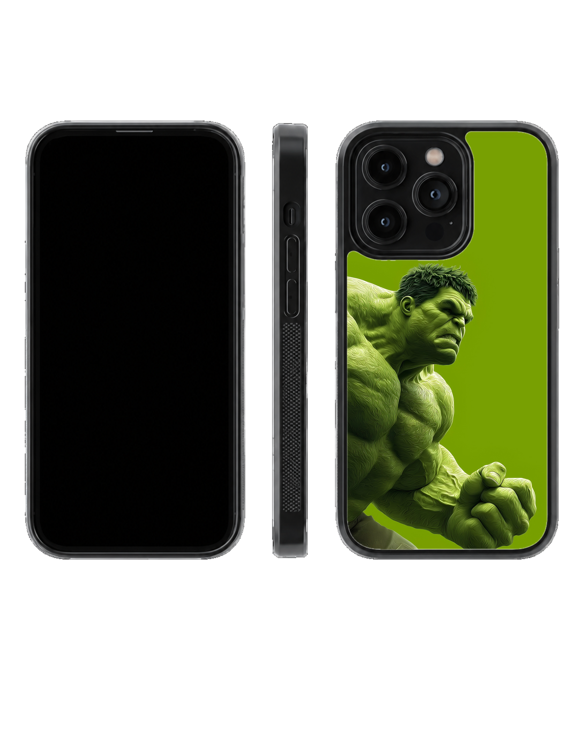 Hulk Inspired Green Premium Glass Phone Covr