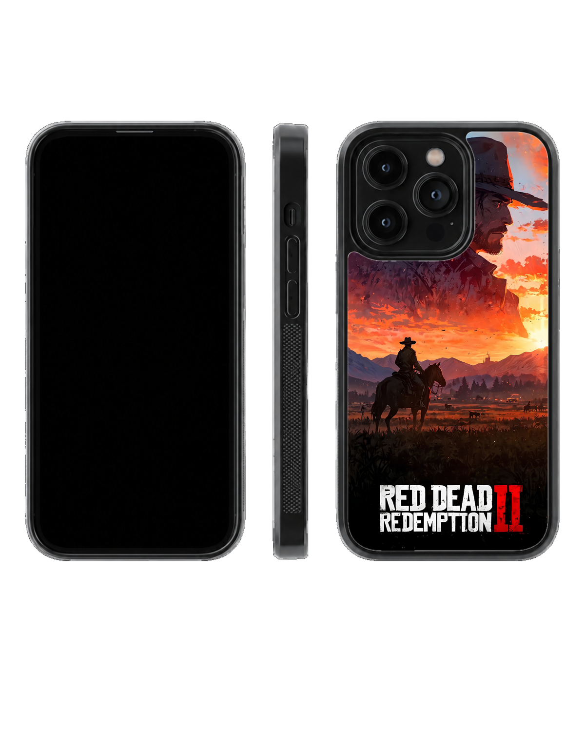 Red Dead Redemption 2 Cowboy Sunset Gaming Premium Glass Covr