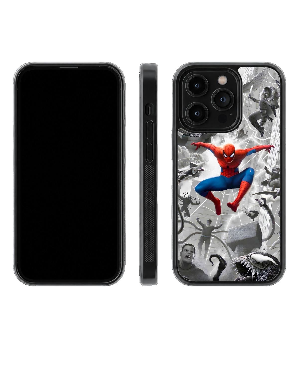 Spider-Man & Venom Aesthetic Glass Phone Covr