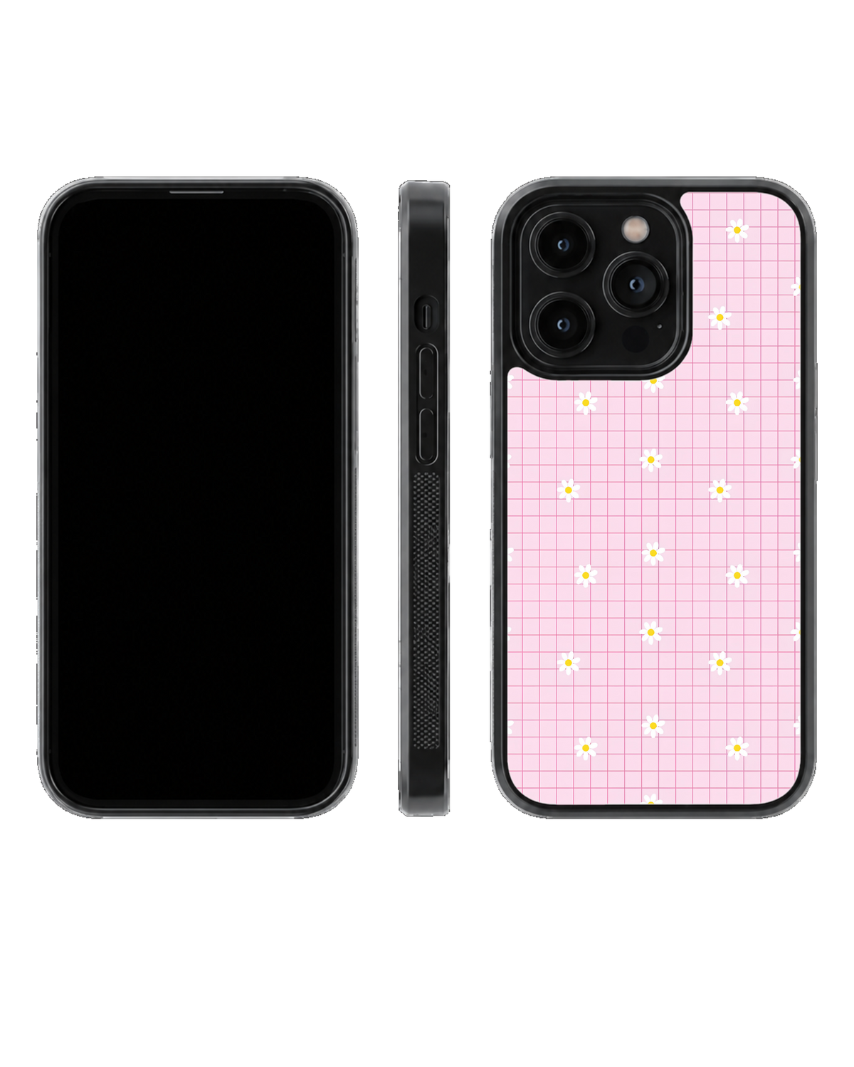 Cute Floral Aesthetic Glass Phone Covr