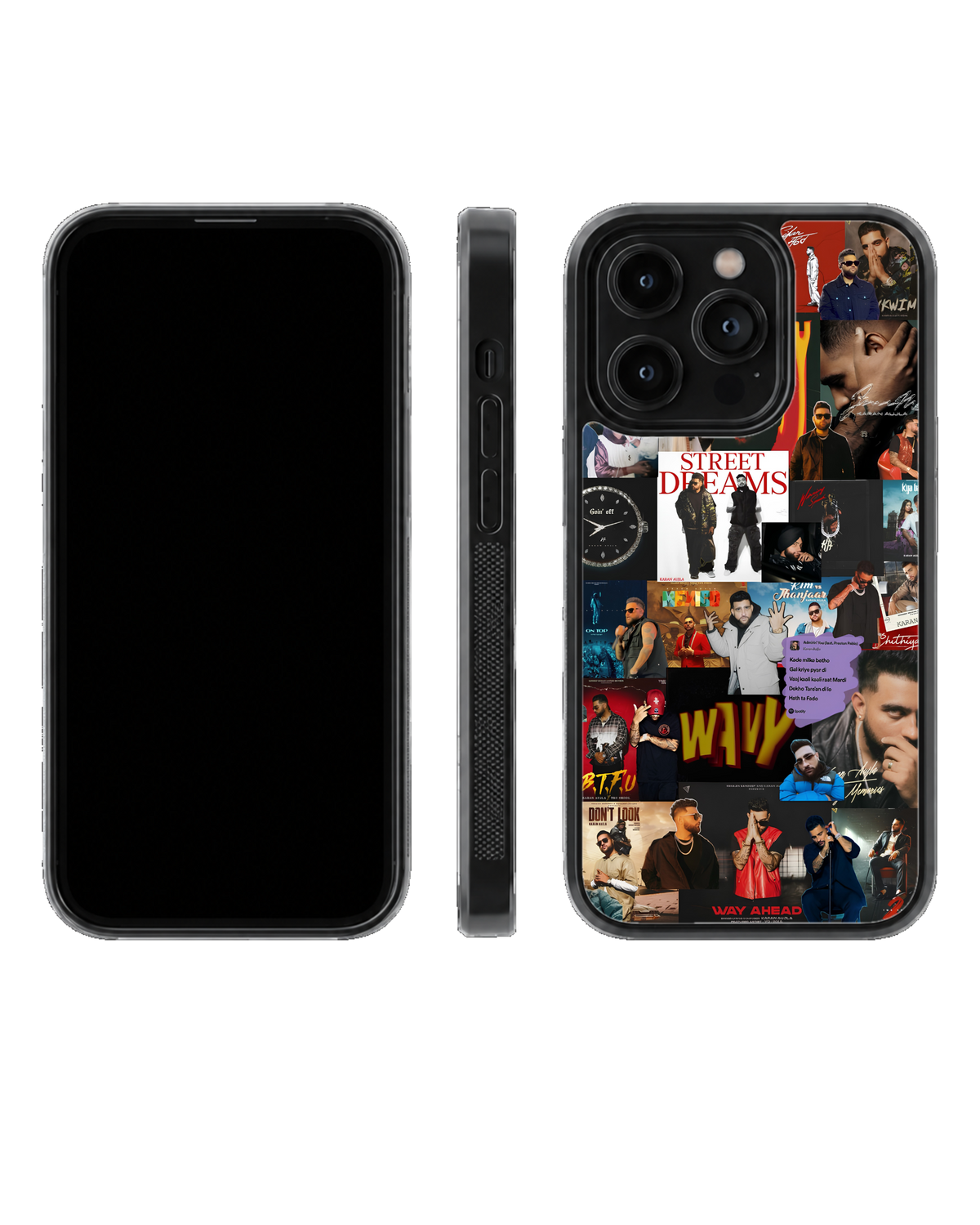 Karan Aujla Indian Hip Hop Aesthetic Glass Phone Covr