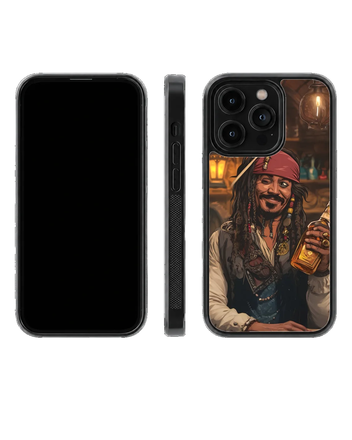 Pirates of the Caribbean Jack Sparrow Premium Glass Phone Covr